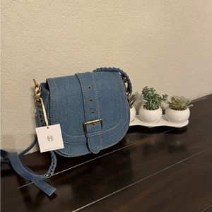 House of Harlow denim crossbody purse